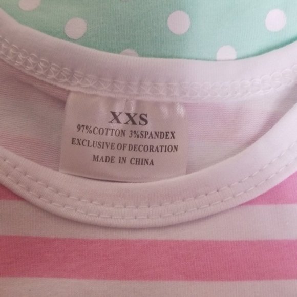 Boutique Polka Dot and Stripe Bunny Dress - Picture 5 of 5